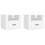 VidaXL (White, 2 x Bedside cabinet) vidaXL 1/2x Wall-mounted Bedside Cabinet Floating Bedside Unit Multi Colours 1