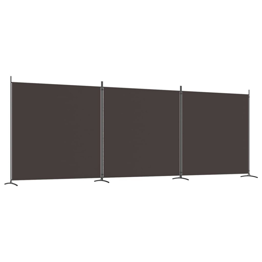 Vidaxl (, 525 X 180 Cm) Room Divider Wall Partition Screen Panel Room Separator Privacy Screen Brown