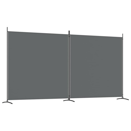 VidaXL (Anthracite, 348 x 180 cm) vidaXL Room Divider Wall Partition Screen Panel Room Separator Privacy Screen