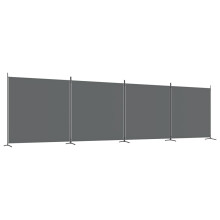 (Anthracite, 698 x 180 cm) vidaXL Room Divider Wall Partition Screen Panel Room Separator Privacy Screen