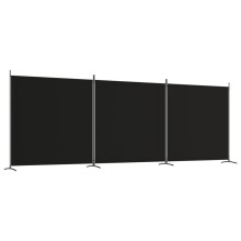 (Black, 525 x 180 cm) vidaXL Room Divider Wall Partition Screen Panel Room Separator Privacy Screen