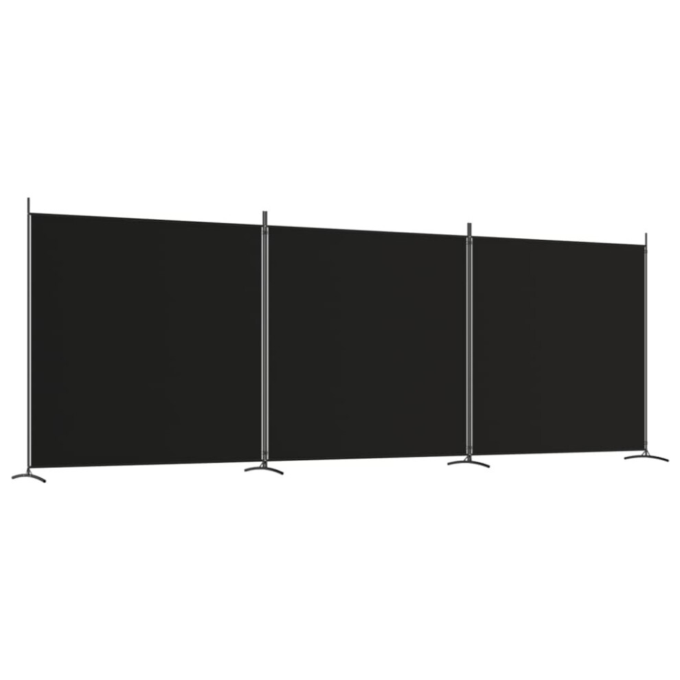 Vidaxl (, 525 X 180 Cm) Room Divider Wall Partition Screen Panel Room Separator Privacy Screen Black