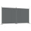 VidaXL (Anthracite, 348 x 180 cm) vidaXL Room Divider Wall Partition Screen Panel Room Separator Privacy Screen 2