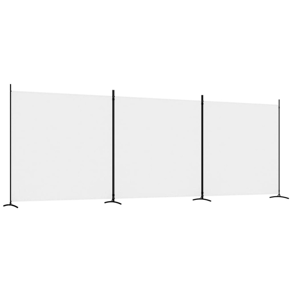 Vidaxl (, 525 X 180 Cm) Room Divider Wall Partition Screen Panel Room Separator Privacy Screen White