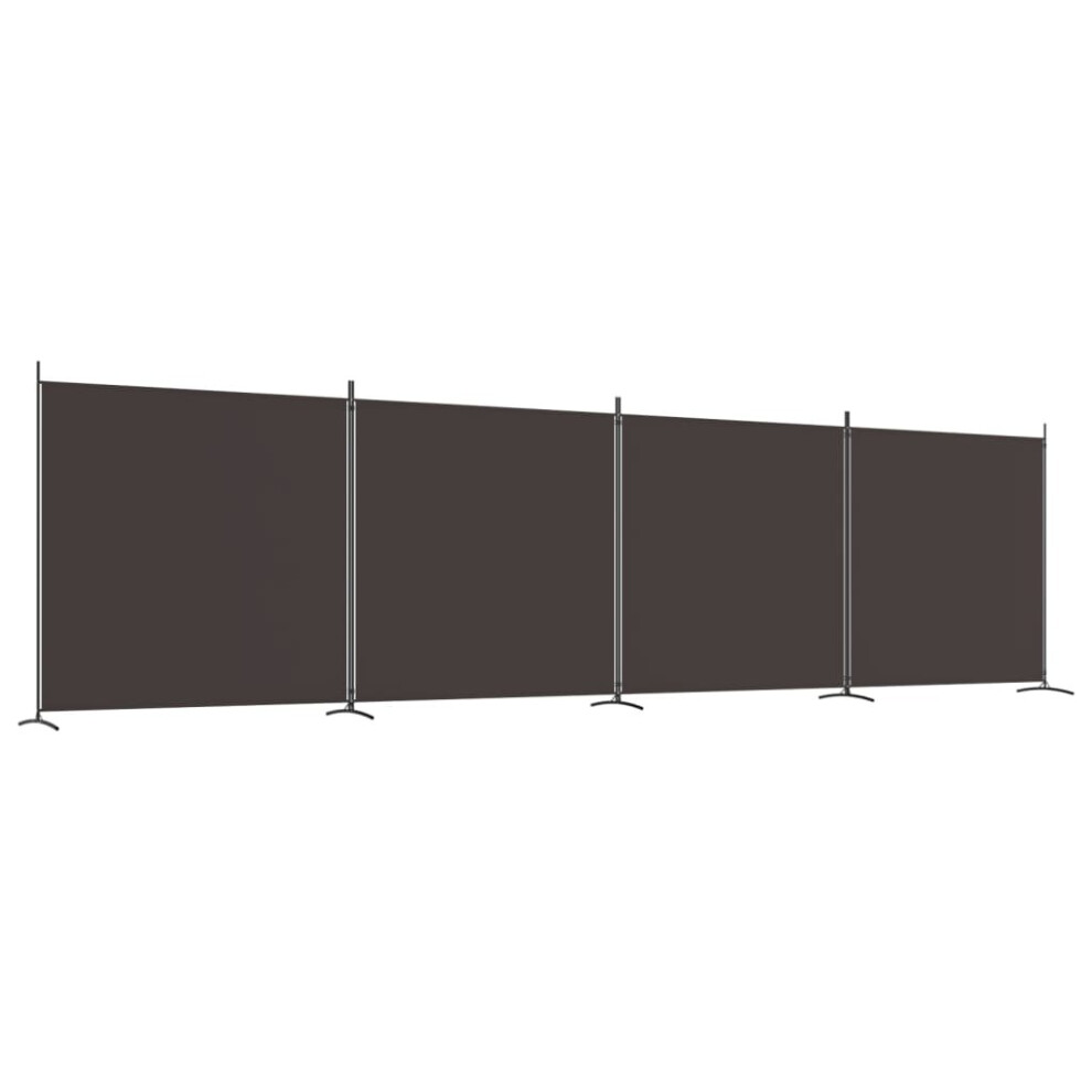 (Brown, 698 x 180 cm) vidaXL 1-Panel Room Divider Partition Screen Separator Multi Colours/Sizes