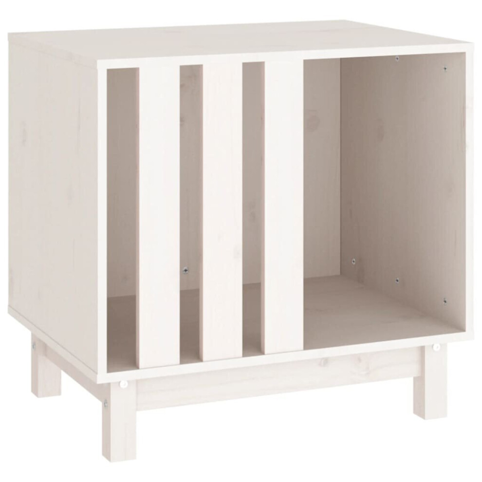 Vidaxl (White, 60 X 45 X 57 Cm) Solid Wood Pine Dog House Dog Cage Pet House Cabin Multi Colours/Sizes