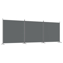 (Anthracite, 525 x 180 cm) vidaXL Room Divider Wall Partition Screen Panel Room Separator Privacy Screen