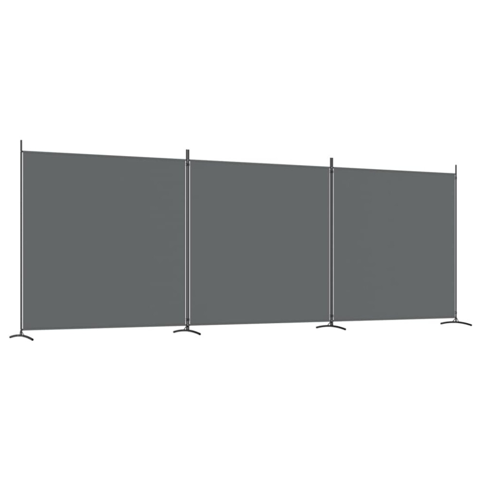 (Anthracite, 525 x 180 cm) vidaXL Room Divider Wall Partition Screen Panel Room Separator Privacy Screen-image-OPC-PB8XJZ9-NEW