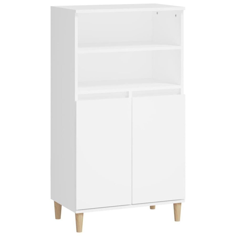 Vidaxl (White) Highboard Engineered Wood High Sideboard Buffet Cabinet Multi Colours