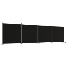 (Black, 698 x 180 cm) vidaXL Room Divider Wall Partition Screen Panel Room Separator Privacy Screen