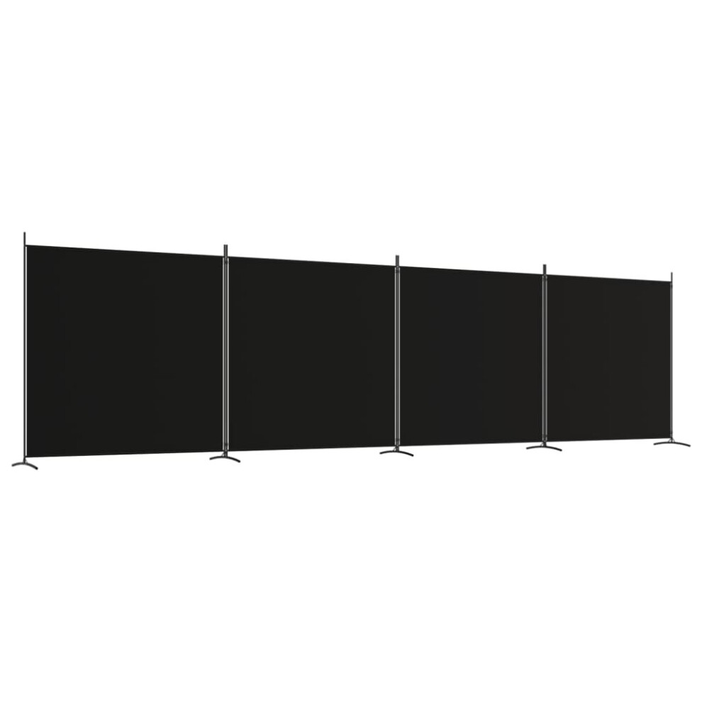 (Black, 698 x 180 cm) vidaXL 1-Panel Room Divider Partition Screen Separator Multi Colours/Sizes