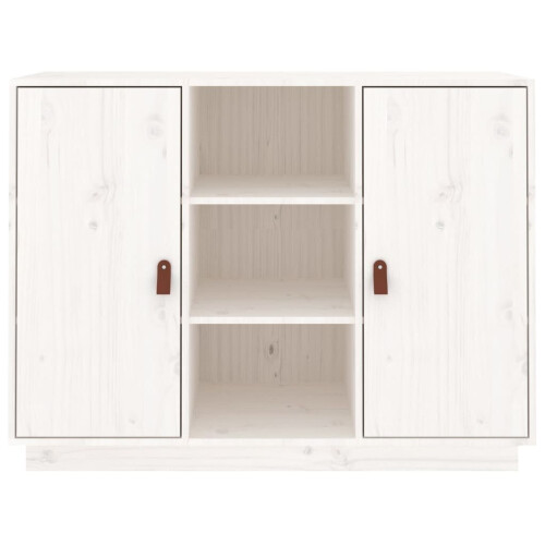 VidaXL (White) vidaXL Solid Wood Pine Sideboard Wooden Home Organiser Cupboard Multi Colours 2