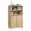 VidaXL (Sonoma oak) vidaXL Highboard Engineered Wood High Sideboard Buffet Cabinet Multi Colours 7