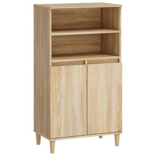 VidaXL (Sonoma oak) vidaXL Highboard Engineered Wood High Sideboard Buffet Cabinet Multi Colours 1