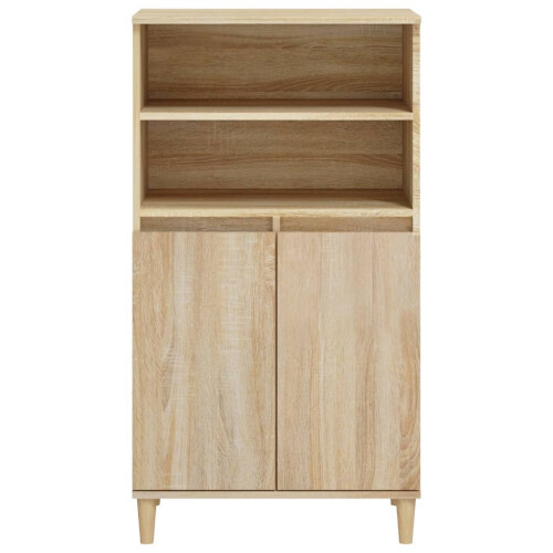 VidaXL (Sonoma oak) vidaXL Highboard Engineered Wood High Sideboard Buffet Cabinet Multi Colours 2