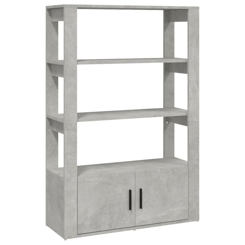 Vidaxl (Concrete Grey) Sideboard Engineered Wood Side Cabinet Home Organiser Multi Colours