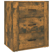 (Smoked oak) vidaXL Bedside Cabinet Engineered Wood End Table Telephone Stand Multi Colours