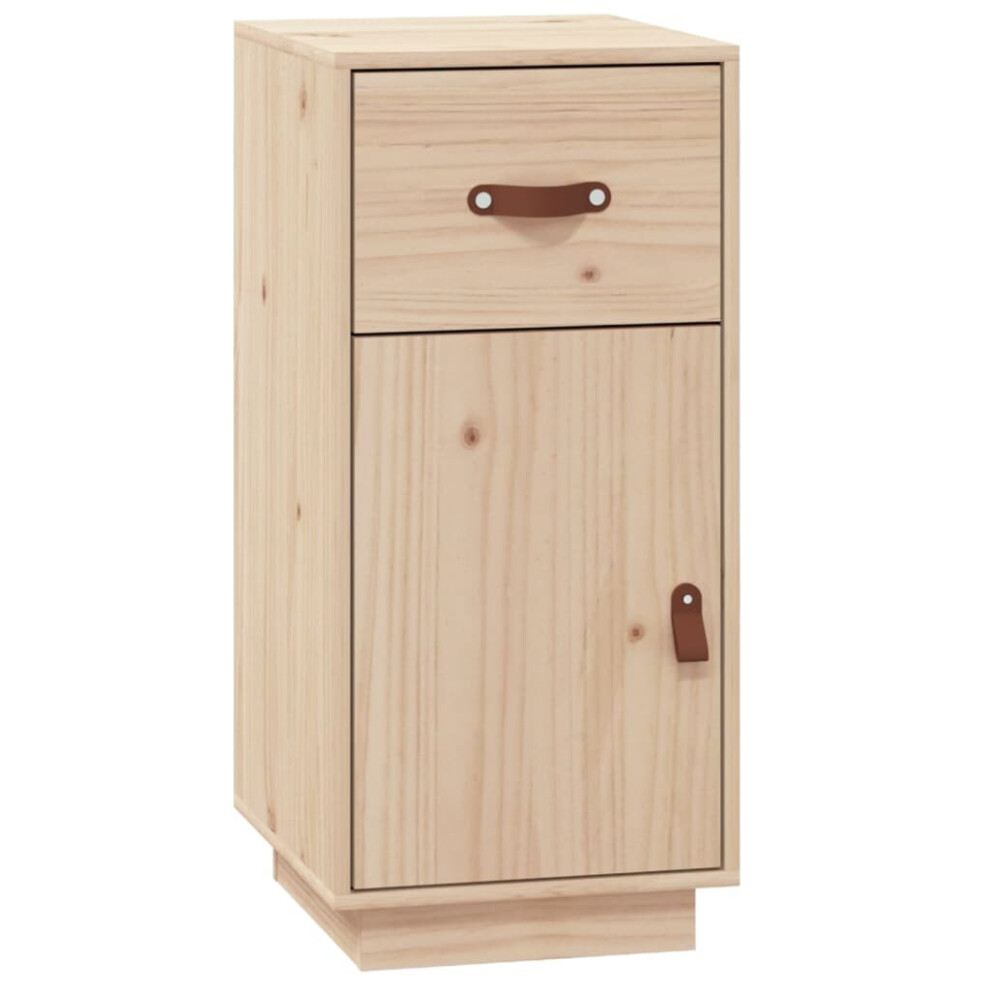 Vidaxl (Brown) Solid Wood Pine Sideboard Wooden Home Organiser Cupboard Multi Colours