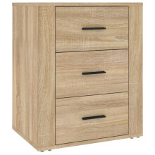 (Sonoma oak) vidaXL Bedside Cabinet Engineered Wood End Table Telephone Stand Multi Colours