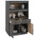 VidaXL (Grey) vidaXL Solid Wood Pine Highboard Wooden Buffet Cabinet Cupboard Multi Colours 5