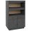 VidaXL (Grey) vidaXL Solid Wood Pine Highboard Wooden Buffet Cabinet Cupboard Multi Colours 2