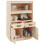 VidaXL (Brown) vidaXL Solid Wood Pine Highboard Wooden Buffet Cabinet Cupboard Multi Colours 5