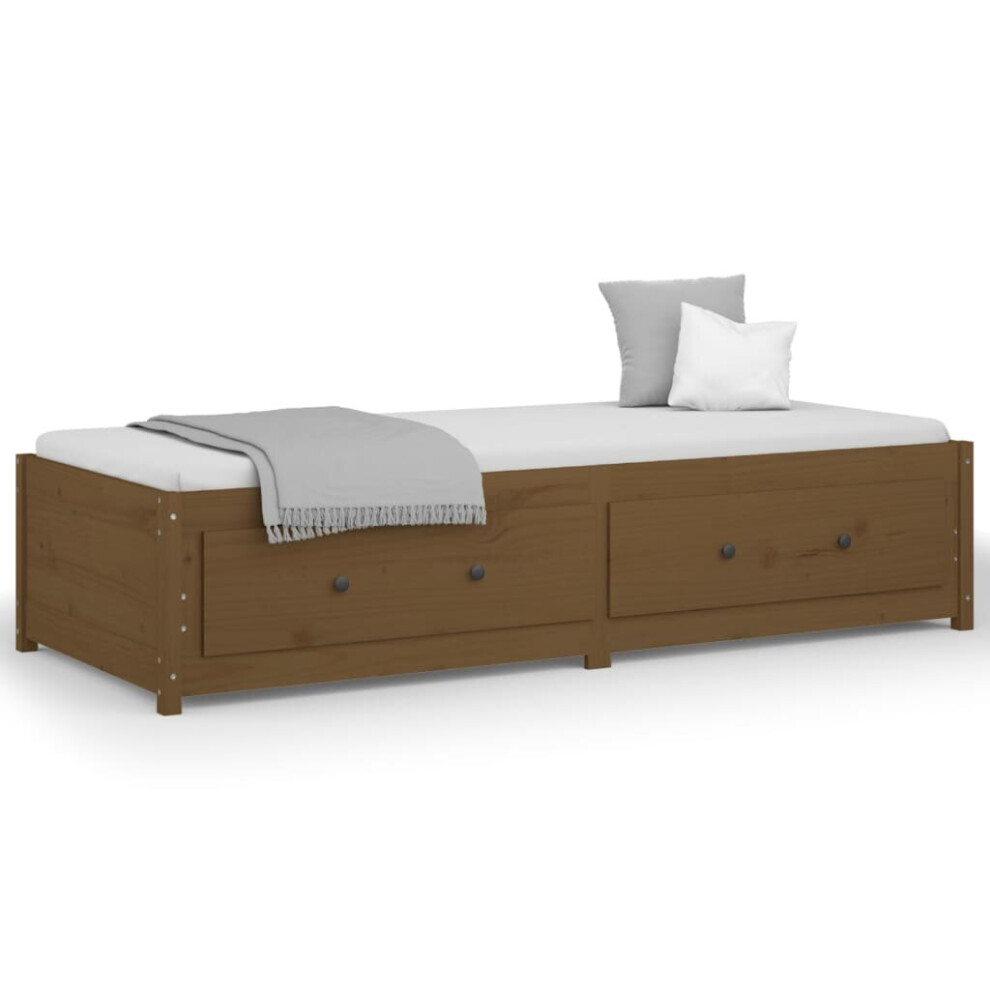 Vidaxl (Honey Brown, 80 X 200 Cm) Day Bed Wooden Sofa Bed Sleeper Sofa Occasional Bed Solid Wood Pine