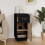 VidaXL (Black) vidaXL Solid Wood Pine Sideboard Wooden Home Organiser Cupboard Multi Colours 3