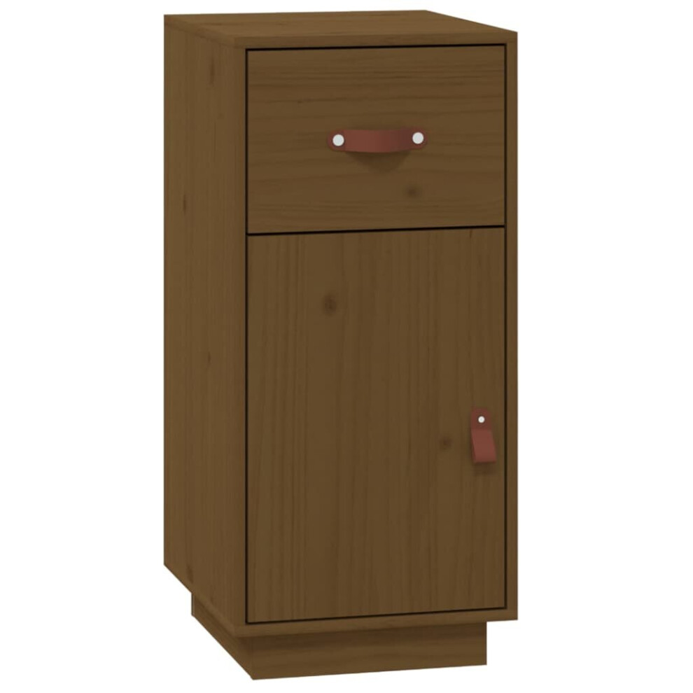 Vidaxl (Honey ) Solid Wood Pine Sideboard Wooden Home Organiser Cupboard Multi Colours Brown