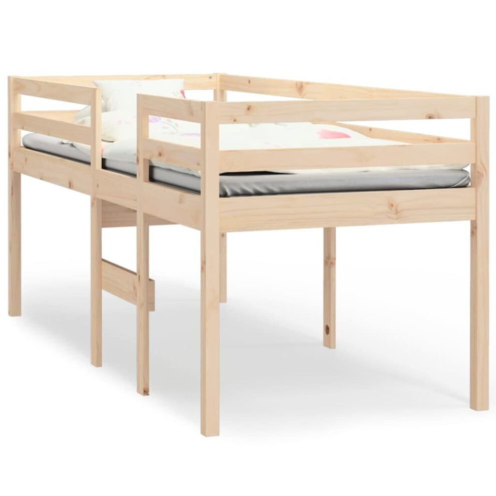 (Brown, 80 x 200 cm) vidaXL Solid Wood Pine High Sleeper Bed Indoor Furniture Multi Colours/Sizes