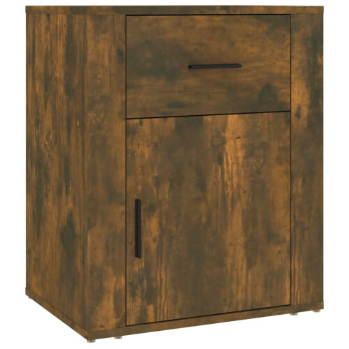 VidaXL (Smoked oak) vidaXL Bedside Cabinet Engineered Wood End Table Nightstand Multi Colours