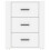 VidaXL (White) vidaXL Bedside Cabinet Engineered Wood End Table Telephone Stand Multi Colours 6