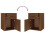 VidaXL (Brown oak) vidaXL Bedside Cabinet Engineered Wood End Table Nightstand Multi Colours 9