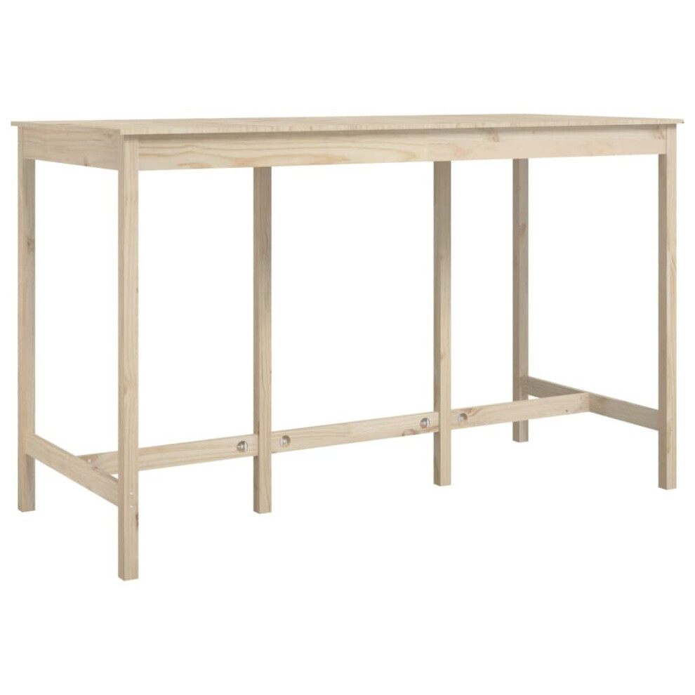 Vidaxl (Brown, 180 X 80 X 110 Cm) Solid Wood Pine Bar Table Wooden Dinner Table Multi Colours Multi Sizes