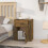 VidaXL (Smoked oak) vidaXL Bedside Cabinet Engineered Wood End Table Nightstand Multi Colours 3