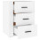 VidaXL (White) vidaXL Bedside Cabinet Engineered Wood End Table Telephone Stand Multi Colours 7
