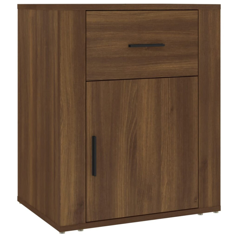 (Brown oak) vidaXL Bedside Cabinet Engineered Wood End Table Nightstand Multi Colours