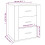 VidaXL (White) vidaXL Bedside Cabinet Engineered Wood End Table Telephone Stand Multi Colours 4