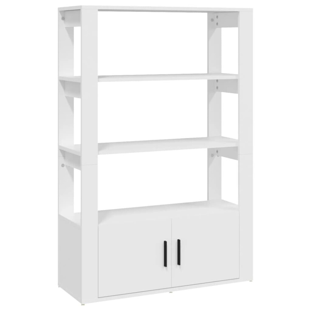 Vidaxl (White) Sideboard Engineered Wood Side Cabinet Home Organiser Multi Colours