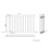 NRG (Horizontal 600x1020mm - Double) NRG Flat Panel Designer Bathroom Central Heating Radiator Gloss White Column 5