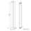 NRG (Vertical 1800x272mm - Single) NRG Flat Panel Designer Bathroom Central Heating Radiator Gloss White Column 6