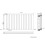 NRG (Horizontal 600x1156mm - Double) NRG Flat Panel Designer Bathroom Central Heating Radiator Gloss White Column 4