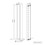 NRG (Vertical 1600x272mm - Single) NRG Flat Panel Designer Bathroom Central Heating Radiator Gloss White Column 6