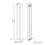 NRG (Vertical 1600x272mm - Double) NRG Flat Panel Designer Bathroom Central Heating Radiator Gloss White Column 4