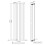 NRG (Vertical 1800x544mm - Single) NRG Black Flat Panel Designer Radiator Single Double Column Bathroom Central Heating 4