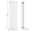 NRG (Vertical 1800x544mm - Double) NRG Flat Panel Designer Bathroom Central Heating Radiator Gloss White Column 4