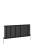 NRG (Horizontal 600x1428mm - Single) NRG Black Flat Panel Designer Radiator Single Double Column Bathroom Central Heating 3