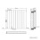 NRG (Horizontal 600x612mm - Double) NRG Black Flat Panel Designer Radiator Single Double Column Bathroom Central Heating 4