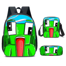 Unspeakable's New Cartoon Three-piece Schoolbag Backpack