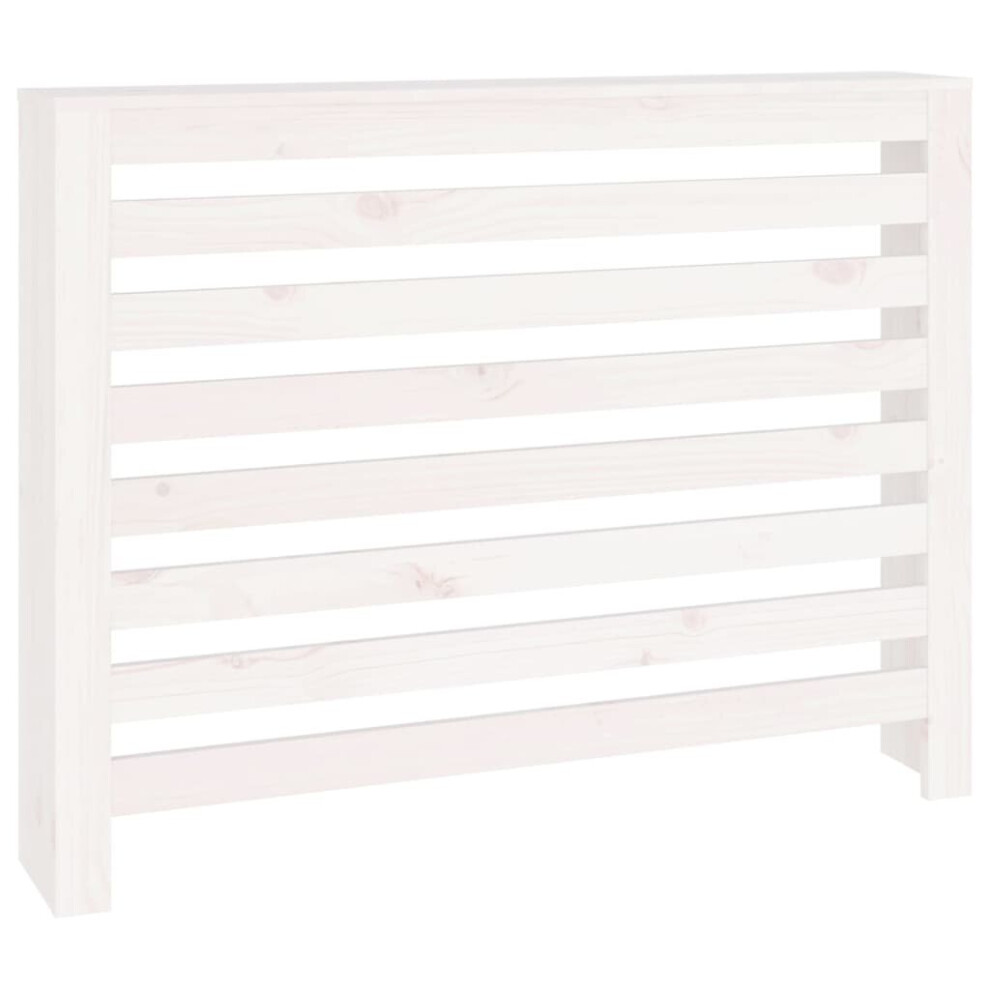 (White, 108.5 x 19 x 84 cm) vidaXL Solid Wood Pine Radiator Cover Radiator Cabinet Multi Colours/Sizes